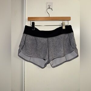 Lululemon Athletica Heathered Black and Gray Shorts